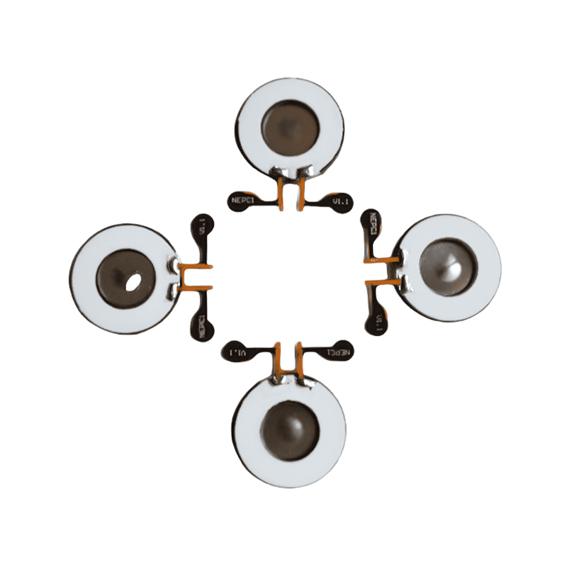 KNN16-140K ตาข่ายไร้สารตะกั่วทางการแพทย์เครื่องพ่นยาสูดดม, อัตราการพ่นยา 0.30 มล. / นาทีขนาดอนุภาคมัธยฐาน 3.5um แผ่น Nebulizer แบบกำหนดเองที่บัดกรีได้ FPC